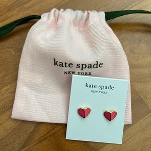 Kate Spade Heritage Spade Small Heart Studs